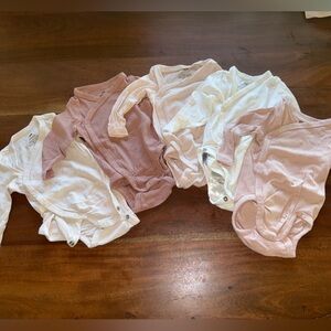 H&M long sleeve onesies organic cotton